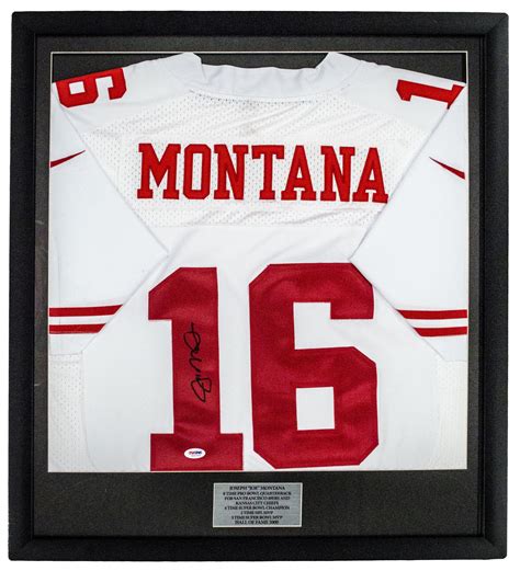 Lot Detail - Joe Montana Autographed Framed Jersey Lot of (2): San Francisco 49ers & Notre Dame