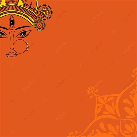 Orange Red Durga Puja Background, Wallpaper, Puya Festival, Durga Puja Background Image And ...