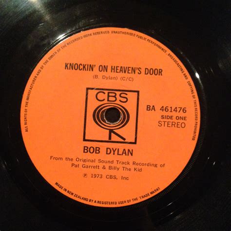 Bob Dylan – Knockin' On Heaven's Door (1973, Vinyl) - Discogs