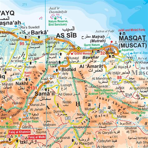 Masqat oman Map • mappery
