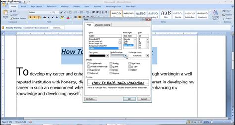 How To Bold Text In Ms Word - PELAJARAN