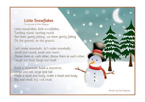 Snowflakes Song | Snowflake song, Elementary music christmas, Nursery songs