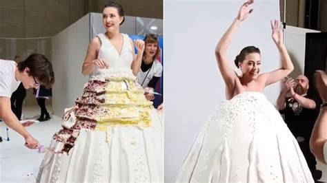 latest"Wear Your Cake And Eat It Too," Switzerland Baker Makes Wearable Cake Dress & update ...