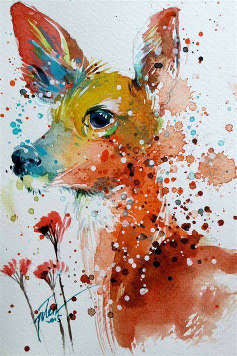 Pin by Jennifer Enyart on Deer | Animal paintings, Watercolor paintings ...