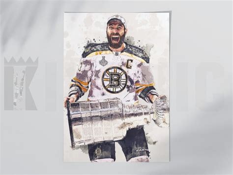 Zdeno Chara Stanley Cup Bruins Poster/canvas Print Watercolor - Etsy