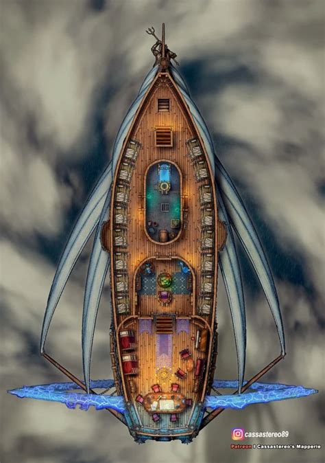 (1) Esravash's Haste, an Eberron Airship [28x39] : Eberron | Airship ...