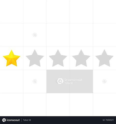 1 Star Rating Animated Icon download in JSON, LOTTIE or MP4 format