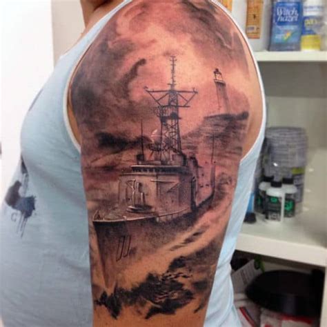 70 Navy Tattoos For Men - USN Ink Design Ideas