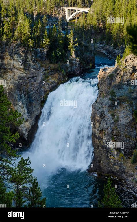 Upper Yellowstone Falls waterfalls Grand Canyon of Yellowstone, Yellowstone National Park ...