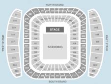 Etihad Stadium Manchester - Seating Plan