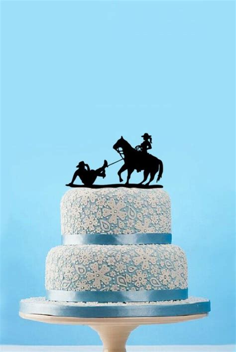 Cake Topper For Wedding ,cowboy Cake Topper,custom Bride And Groom With Horse Cake Topper, Funny ...