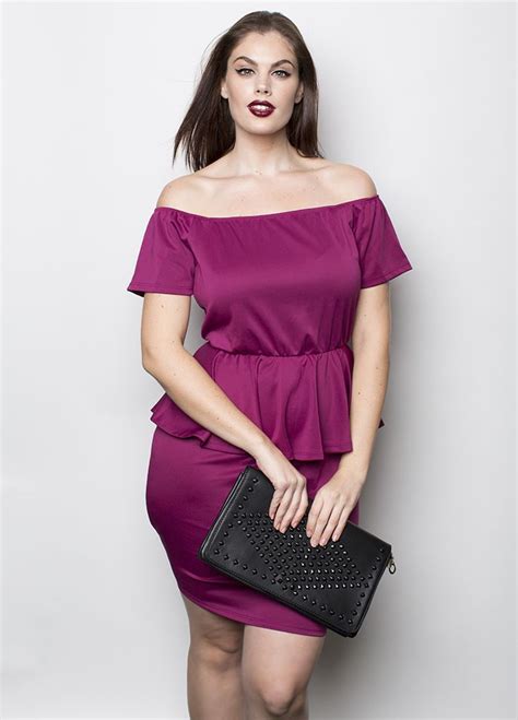 OTS Magenta Peplum Dress - Shop Women's Missy & Plus Size Clothing | Dresses, Magenta dress ...