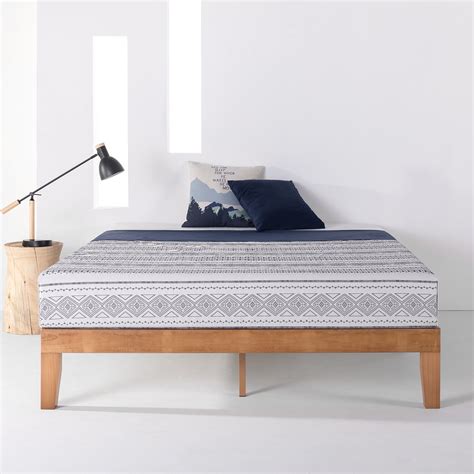 Platform Bed Frame 12 inches Wood Twin Size Contemporary Room Sturdy ...