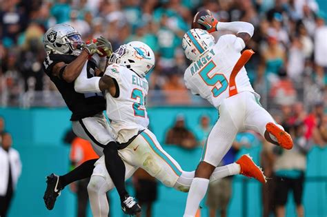 Jalen Ramsey Interceptions Seal Miami Dolphins' Win Against Las Vegas ...