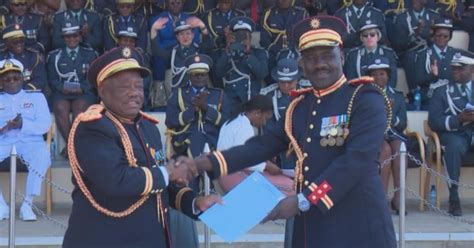 New Namibian Police Inspector General Joseph takes over instruments of power from outgoing Lt ...