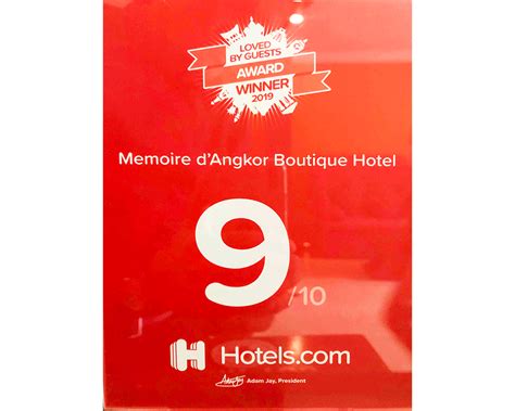 Hotel.com 2019 - Memoire d'Angkor Boutique Hotel