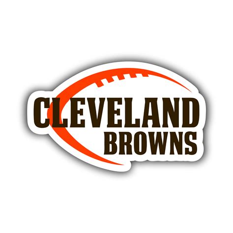 Cleveland Browns – Football with Name – Temporary Tattoo – Biggest ...