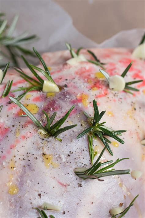 Slow Cooker Roast Lamb with Lemon, Rosemary and Garlic - Easy Peasy Meals