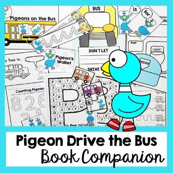 Don't Let the Pigeon Drive the Bus Book Companion Name Craft & Center ...