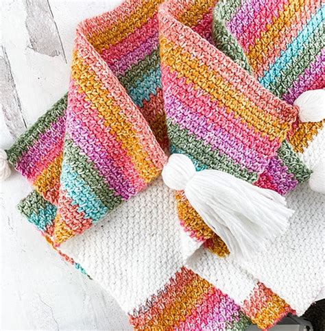 Free Crochet Linen Stitch Blanket Pattern - Grace and Yarn