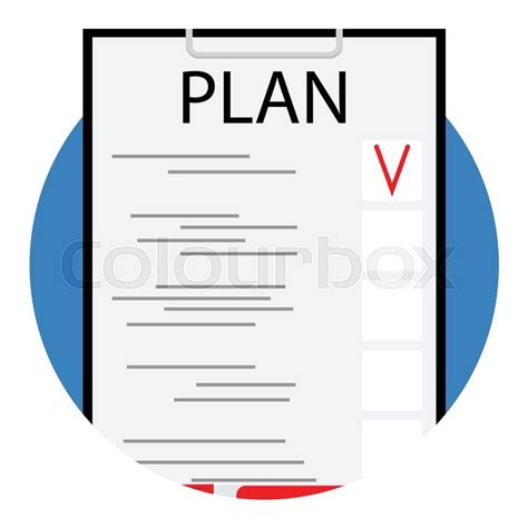 Plan icon vector flat. Business ... | Stock vector | Colourbox