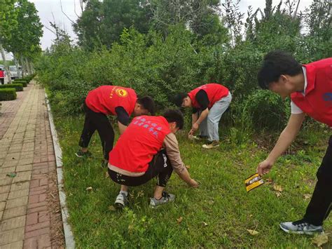 爱帆启航志愿者在辛安河公园开展绿色环保行动-烟台职业学院交通工程系