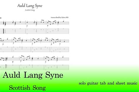 Auld Lang Syne Guitar Tab Pdf Free - Edora Tabs and Sheet Music