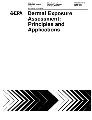 Fillable Online rais ornl dermal exposure assessment principles and applications 2011 form Fax ...