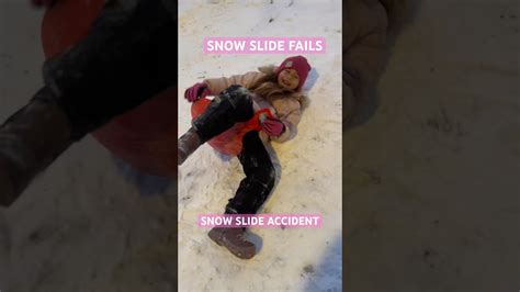 SNOW SLIDE FAILS | SNOW SLIDE ACCIDENT #snowslidefails #snowaccident ...