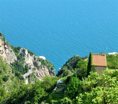 The view towards Praiano and La Praia beach