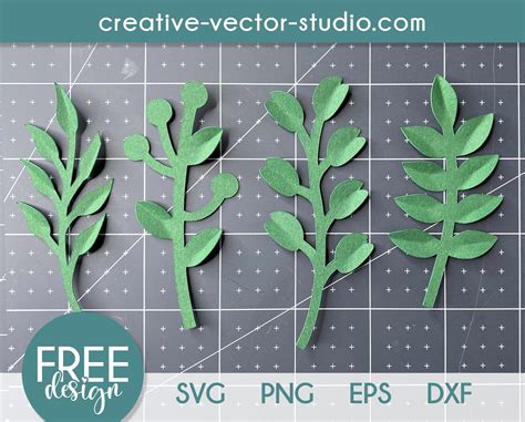 Free Leaves SVG, PNG, DXF, EPS | Creative Vector Studio