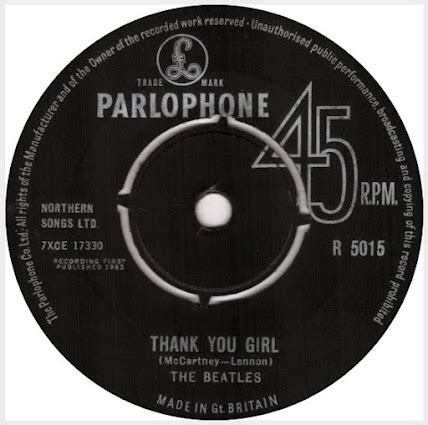 DIÁRIO DOS BEATLES: O single Thank You Girl completa 60 anos