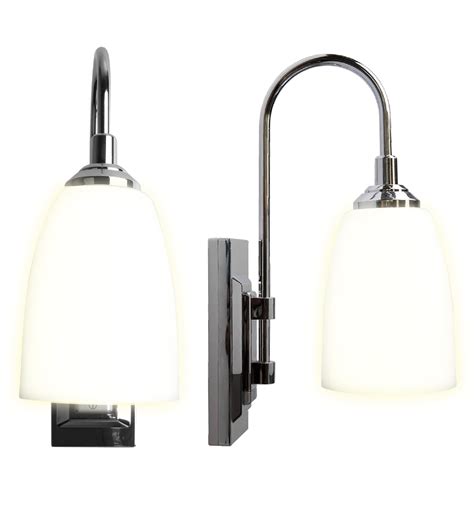 Westek Battery Operated Wall Sconces – 2 Pack, Chrome Finish – Easy ...