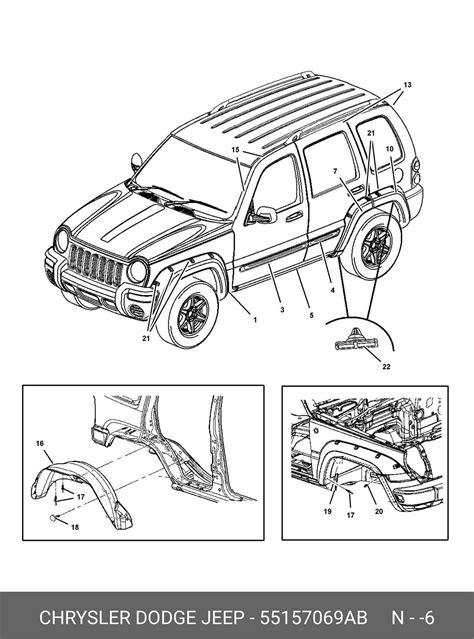 Uncovering the Inner Workings of the Jeep Liberty: An Interior Parts Diagram