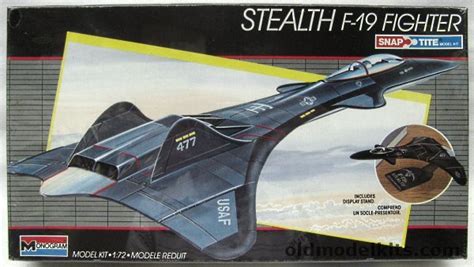 Monogram 1/72 Stealth F-19 Fighter, 1128