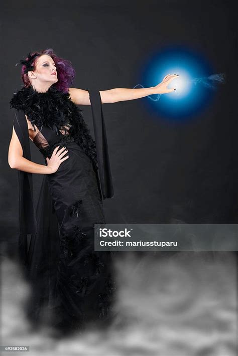 Witch Casting A Spell Stock Photo - Download Image Now - Vampire, 20-29 ...