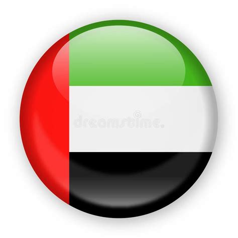 United Arab Emirates Flag Vector Round Icon Stock Illustration ...