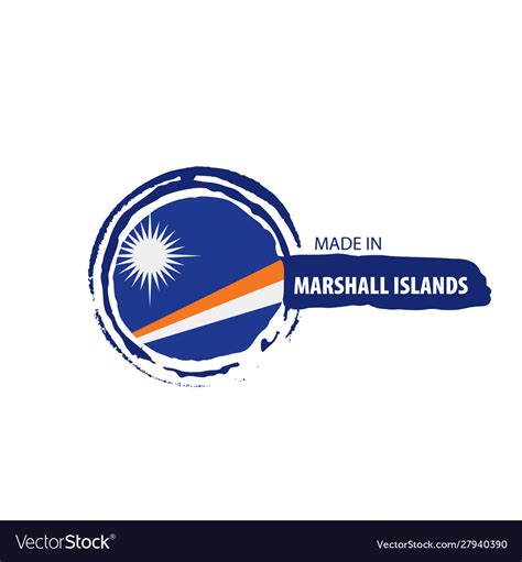 Marshall islands flag Royalty Free Vector Image