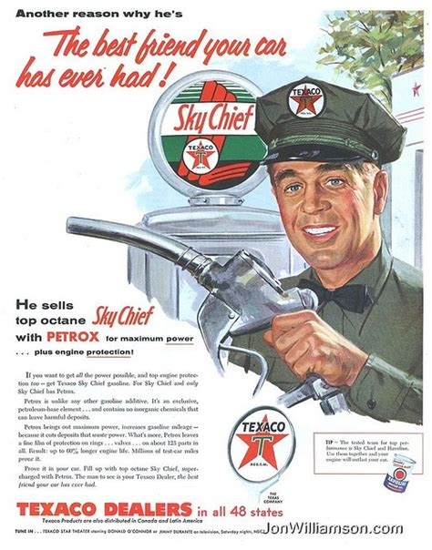 Texaco - 19550507 Post | Texaco vintage, Texaco, Vintage ads