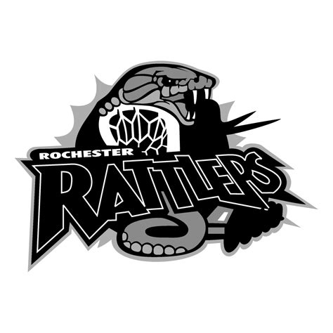 Rochester Rattlers Logo Black and White – Brands Logos