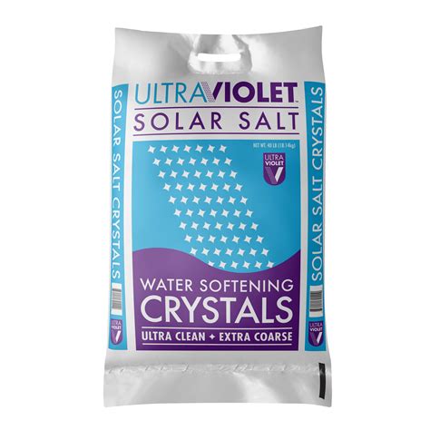 Ultraviolet Solar Salt Water Softening Crystals, Ultra Clean - Extra ...