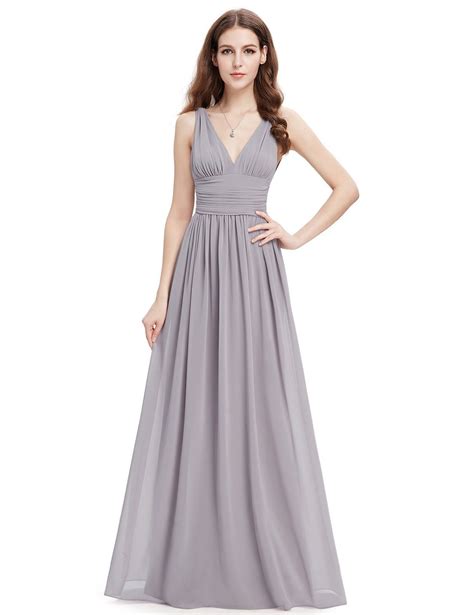 Sleeveless V-Neck Semi-Formal Maxi Dress | Ever-Pretty #evveningdress # ...