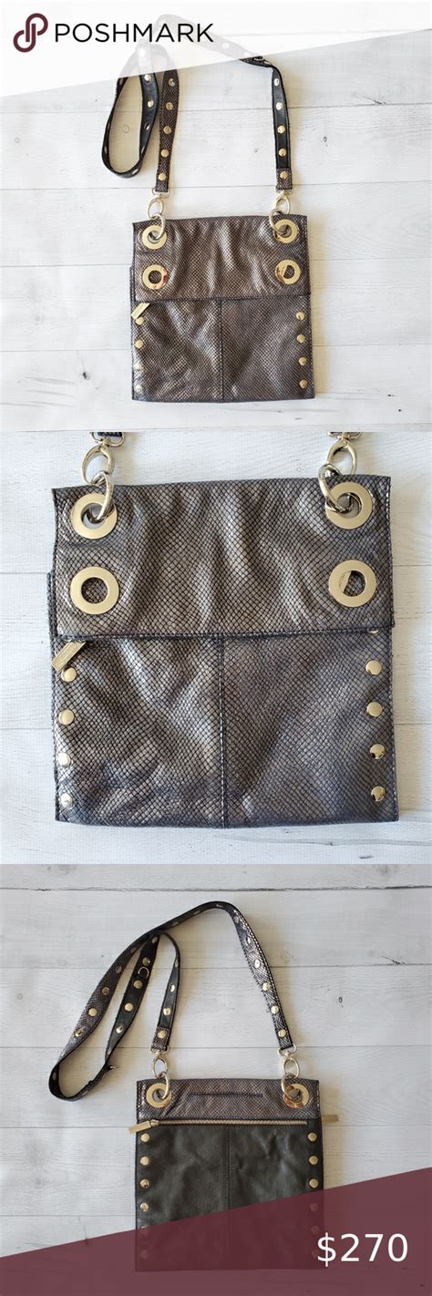 HAMMITT Montana Large snake metallic | Hammitt bag, Black leather ...