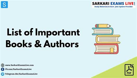 List of Important Books and Authors 2022-23 PDF Download - Sarkari ...