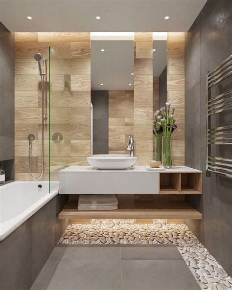 19+ Stunning Plywood Bathroom Wall Design Ideas Modern House | Beige ...