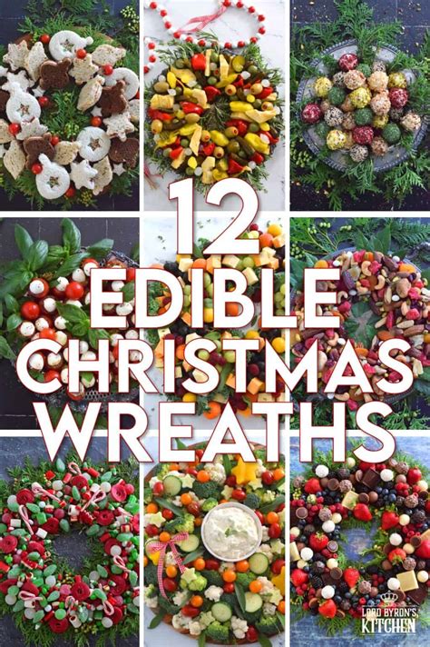 12 Edible Christmas Wreaths - Lord Byron's Kitchen