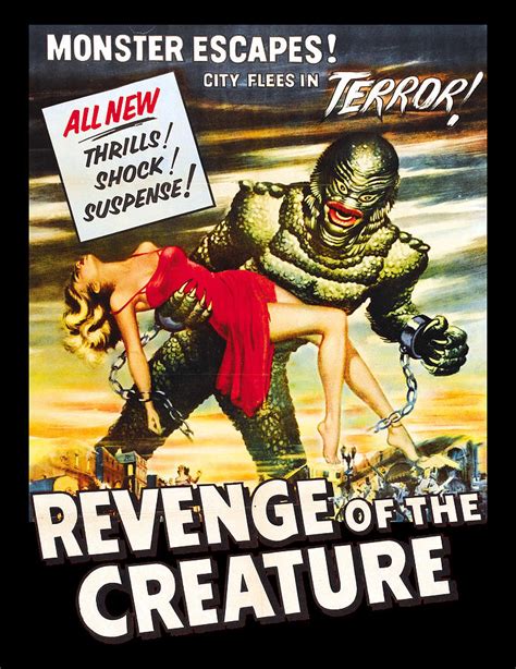 Revenge Of The Creature Movi Poster Digital Art by Filip Schpindel | Pixels