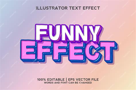 Premium Vector | Funny text effect template