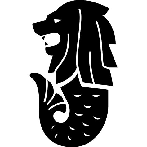 Merlion 1 Vector SVG Icon - SVG Repo