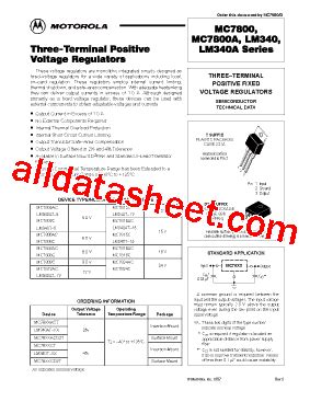 7812 Datasheet(PDF) - Motorola, Inc